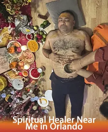In a serene and sacred space, gentle hands offer healing and comfort, surrounded by vibrant colors and spiritual elements. The peaceful atmosphere invites a sense of deep relaxation and inner peace, nurturing the soul with ancient wisdom and compassion. Spiritual healer near me in Orlando.