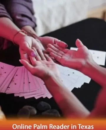 In a softly lit space, gentle hands connect over a table adorned with delicate cards. This serene exchange offers a moment of introspection and clarity, enveloping you in warmth and understanding. Discover the path to inner peace with an online palm reader in Texas.