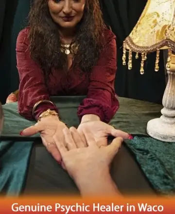 In a softly lit room, a compassionate guide gently holds your hands, offering comfort and understanding. The warmth of their presence envelops you, creating a serene space where your spirit feels truly seen and heard. Genuine psychic healer in Waco.