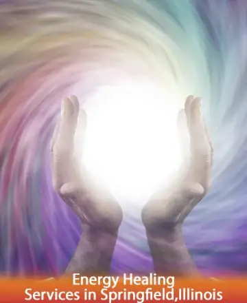 In a serene dance of colors, gentle hands cradle a radiant light, symbolizing hope and healing. The swirling hues create a comforting embrace, inviting peace and inner harmony. This imagery speaks to the heart, offering solace and connection. Energy healing services in Springfield, Illinois.