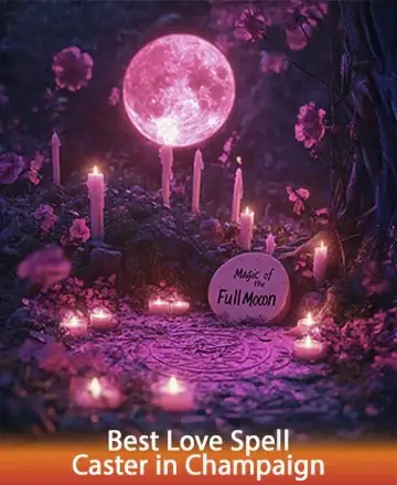 Beneath the gentle glow of a radiant full moon, soft candlelight flickers amidst a serene garden, creating an oasis of calm and reflection. This enchanting scene invites you to embrace tranquility and connect with deeper emotions. Love spell in Miami.