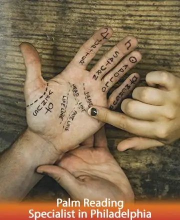 In the gentle embrace of a guiding hand, the lines of the palm unfold like a map to the soul, offering a serene journey into self-discovery and wisdom. A sense of calm reassurance surrounds this intimate exchange. Palm reading specialist in Philadelphia.