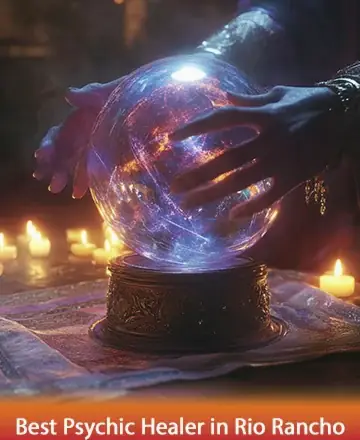 In the gentle glow of candlelight, a pair of hands gracefully encircle a radiant crystal ball, emanating warmth and tranquility. This serene sanctuary invites reflection and connection, where wisdom unfolds in whispers of light. Best psychic healer in Rio Rancho.