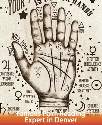 Discover the gentle wisdom of the universe through the art of palm reading. Each line tells a story, guiding you with love and understanding. Embrace the journey within, where intuition and insight illuminate your path. Palm reading in Denver.
