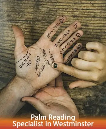 In the gentle embrace of skilled hands, a palm is revealed, its lines speaking tales of destiny and dreams. This serene moment captures the essence of guidance, offering a pathway to self-discovery and peace. Palm reading specialist in Westminster.