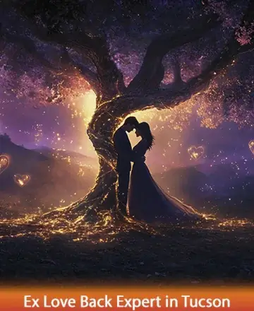 In the gentle embrace of twilight, beneath a majestic, ancient tree, two souls find solace and connection. Bathed in the soft glow of golden light, their hearts are woven together in harmony and peace. Ex love back expert in Tucson.