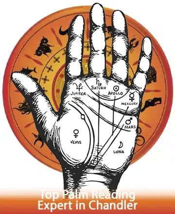 Discover the serenity and wisdom that lie within the lines of your palm. Guided by celestial symbols, each curve tells a story of destiny and potential. Embrace the gentle touch of insight and clarity. Palm reading in Chandler.