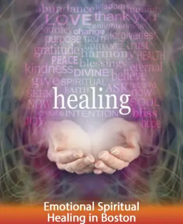 In the serene embrace of open hands, words of love, peace, and gratitude gently flow, enveloping you in a warm cocoon of healing energy. Feel the profound connection to your soul as you embark on a journey of inner harmony. Emotional spiritual healing in Boston.
