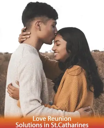 In the serene embrace of nature, a couple shares a tender, heartfelt moment, embodying the warmth and connection that brings peace to the soul. Their gentle smiles reflect the deep harmony and understanding between them. Love reunion solutions in St. Catharines.
