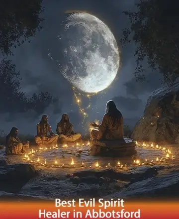 In a serene forest clearing under the gentle glow of a luminous moon, a circle of devoted souls gather, surrounded by the warm embrace of flickering candles. Their hearts align in harmony, fostering a deep sense of peace and unity. Spiritual healing in Abbotsford.