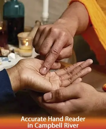 In the gentle glow of candlelight, a wise hand traces the delicate lines of another, offering comfort and insight. This serene moment speaks of trust and understanding, where every touch brings clarity and peace. Accurate hand reader in Campbell River.