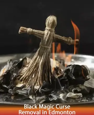 In a serene embrace of warmth, the gentle flames dance around a humble figure, symbolizing release and renewal. This peaceful ritual invites tranquility and healing, guiding you toward a path of clarity and inner peace. Black magic curse removal in Edmonton.