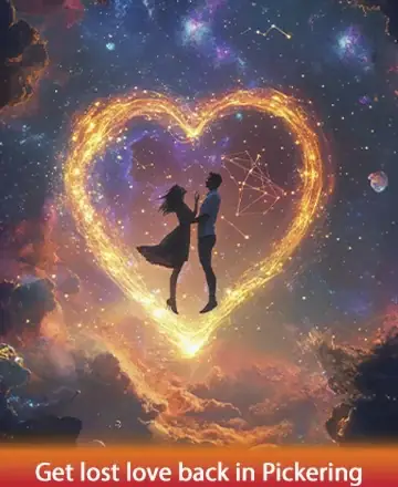 In a celestial embrace of stardust and dreams, two souls find solace within a radiant heart, suspended in a universe of infinite possibilities. Their connection, glowing with warmth, speaks to the timeless magic of love and unity. Rekindle lost love in Pickering.