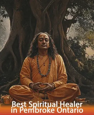 In the heart of nature's embrace, a serene figure radiates tranquility and wisdom, inviting you to journey within. The gentle aura of peace and understanding promises a haven for the soul. Spiritual healing in Pembroke Ontario.