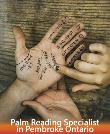 In a serene setting, gentle fingers trace the intricate lines of a welcoming palm, revealing pathways to inner peace and understanding. This moment of connection offers profound insight and compassionate guidance. Palm reading specialist in Pembroke Ontario.