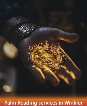 In the gentle embrace of a wise hand, an ethereal glow reveals the mysteries of the soul, inviting warmth and tranquility. Each line tells a story, offering guidance and serenity. Trust in the journey and discover harmony within. Palm reading services in Winkler.