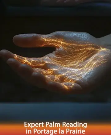 In the gentle glow of a hand illuminated by golden light, one can feel the whispers of ancient wisdom flowing through each line. This serene image invites you to explore the depths of your soul with compassion and understanding. Expert palm reading in Portage la Prairie.