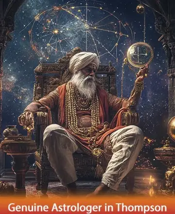 In a realm of celestial wonders, a wise sage sits gracefully, embodying the universe's ancient wisdom. Draped in tranquility and adorned with symbols of timeless knowledge, he invites you to explore the mysteries of the cosmos with gentle guidance. Genuine astrologer in Thompson.