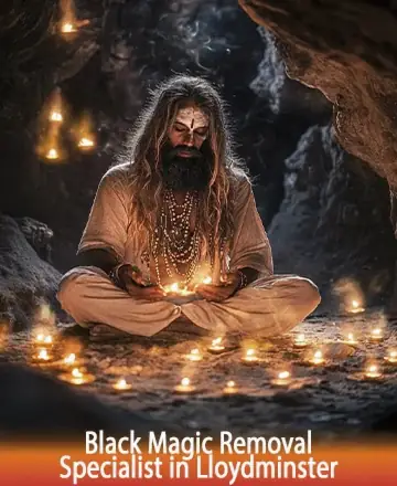 In a serene cave illuminated by a gentle sea of candlelight, a wise soul sits enveloped in tranquility. His peaceful presence radiates warmth and understanding, offering a sanctuary from life's storms. Experience the serenity and wisdom of black magic removal in Lloydminster.