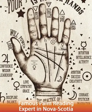 In the gentle embrace of wisdom and intuition, this image captures the timeless art of palmistry, where every line tells a story of courage, grace, and potential. Let your journey unfold with confidence and serenity. Palm reading in Nova Scotia.