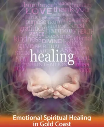 In the gentle embrace of ethereal colors, healing hands cradle a heart of hope and serenity. Words of wisdom and love float like whispers in the air, inviting a journey of peace and renewal. Emotional spiritual healing in Gold Coast.