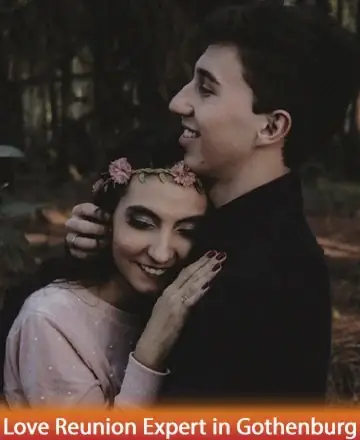 In a serene embrace beneath the gentle whisper of trees, two souls find solace and warmth in each other’s presence. Their smiles speak of unspoken promises and shared dreams, wrapped in the comforting glow of love’s gentle touch. Love reunion expert in Gothenburg.