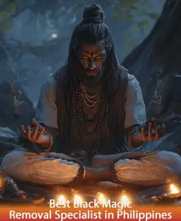 In the serene embrace of nature, a peaceful figure sits in deep meditation, surrounded by a gentle glow of light. The warm hues and tranquil atmosphere evoke a sense of wisdom and calm, guiding you towards inner peace and understanding. Black magic removal in Philippines.