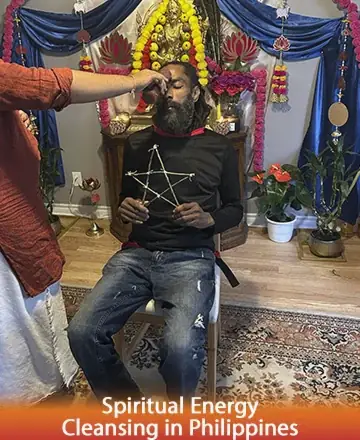 In a serene sanctuary adorned with vibrant flowers and gentle colors, a calming ritual unfolds. A sense of deep peace and gentle wisdom fills the space, offering a comforting embrace to the soul. Spiritual energy cleansing in Philippines.