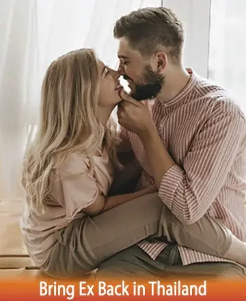 In the gentle embrace of a sun-drenched room, two souls find solace in each other's gaze, their connection radiating warmth and tenderness. This tender moment speaks of rekindled love and shared dreams, enveloped in calm serenity. Bring ex back in Thailand.