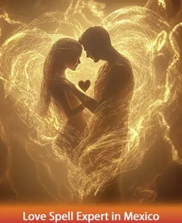 In a serene dance of golden light, two souls find harmony and warmth, enveloped in a gentle embrace. Their connection radiates a sense of profound peace and understanding, illuminating the path of love and togetherness. Love spell expert in Mexico.